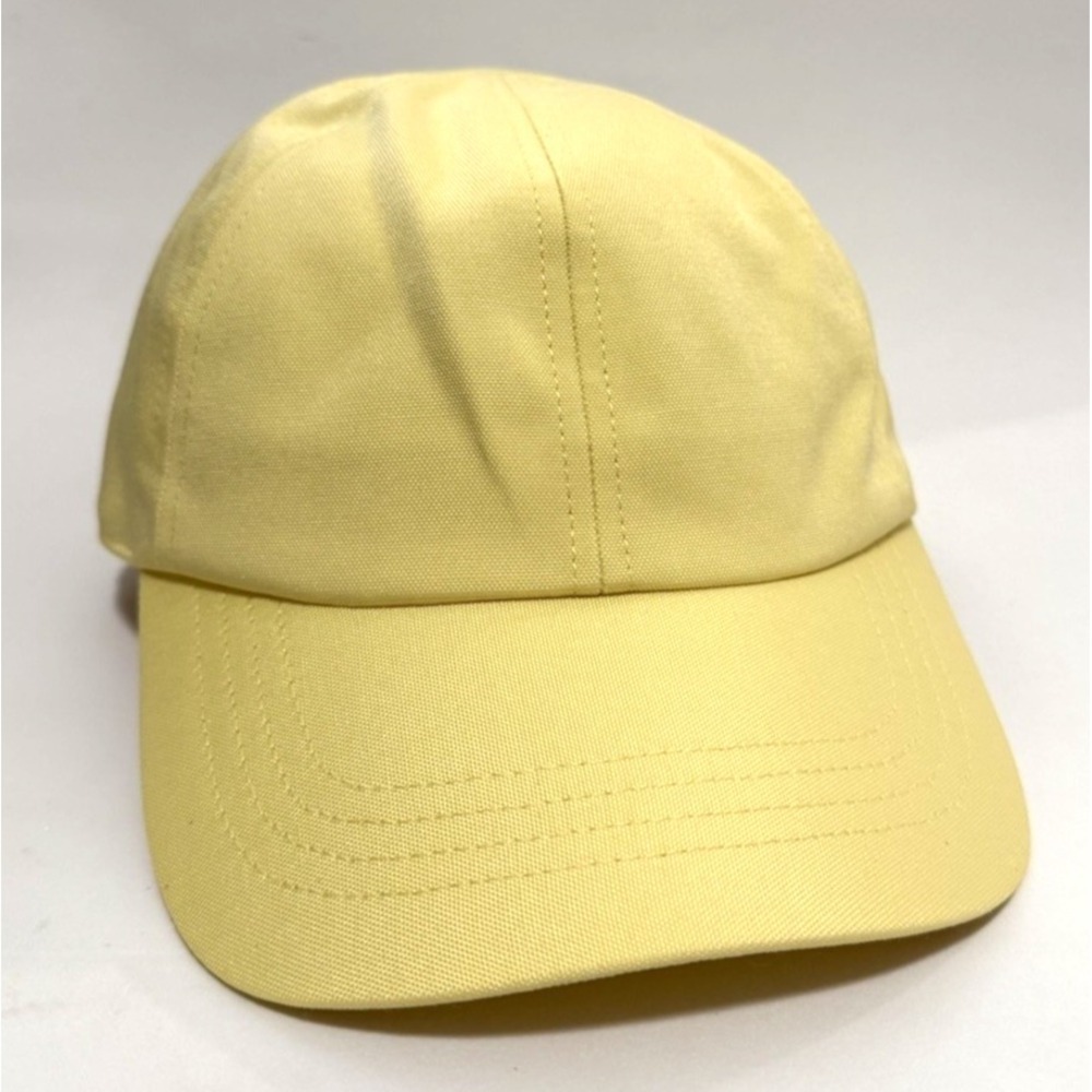 Madewell Baseball Hat Womens One Size Yellow Adjustable Leather Strap Back